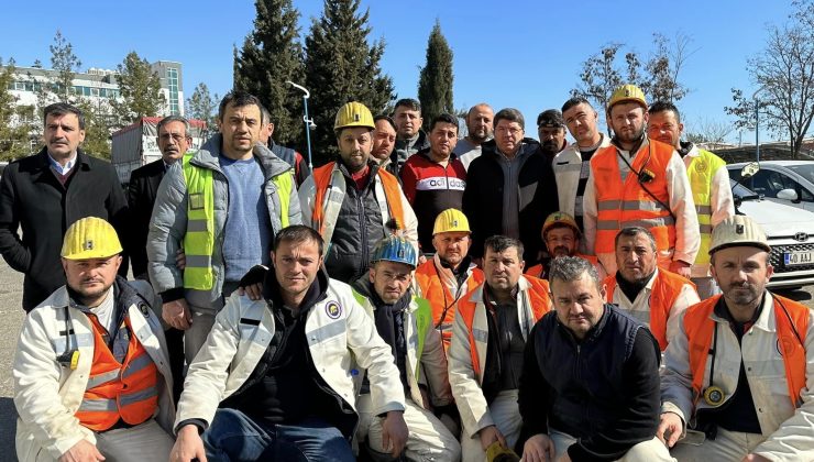 TUNÇ “MADENCİLERİMİZLE GURUR DUYUYORUZ”